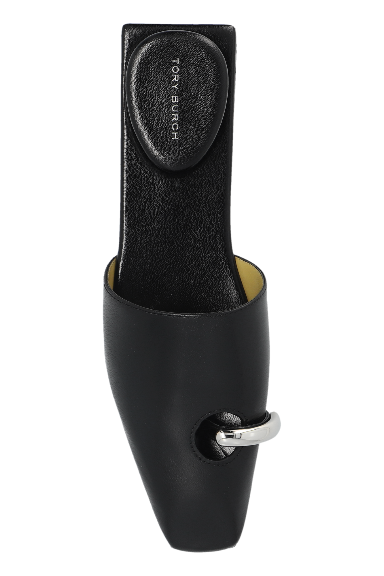 TORY BURCH パール装飾 ブラックミュール ヒール5cm ストラップなし